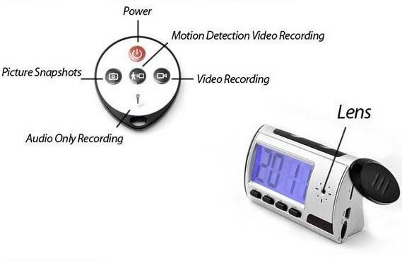 Hidden Spy Clock Camera